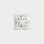 Square Cotton Panama Cushion – Fretwork by Timothy Corrigan for Dea