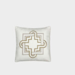 Square Cotton Panama Cushion – Fretwork by Timothy Corrigan for Dea