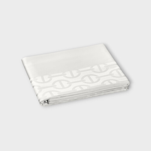 Biancheria da letto CHAINE SOPRA LENZUOLO RASO CON BORDO JACQUARD Timothy Corrigan for Dea Bianco EHCJTSH0301