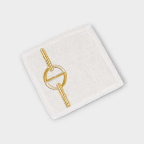 Tavola CHAINE SOTTOBICCHIERE Timothy Corrigan for Dea White/Kaki EHCBNAP090110