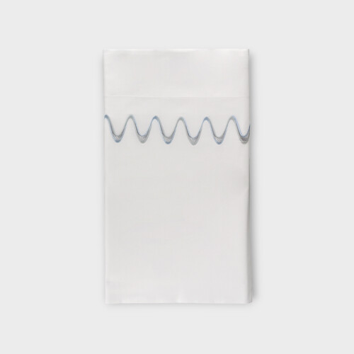 Biancheria da letto PELAGO SOPRA LENZUOLO RASO RICAMATO Timothy Corrigan for Dea White/Ice ETCPTSH030118