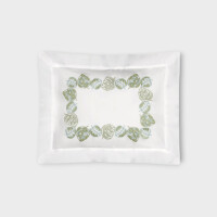 Scopri FEUILLAGE FEDERA 4 VOLANTS (PERCALLE DI COTONE RICAMATO) Timothy Corrigan for Dea