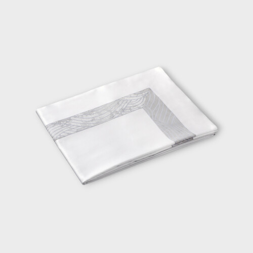 Biancheria da letto PELAGO SOPRA LENZUOLO RASO CON BORDO JACQUARD Timothy Corrigan for Dea White/Ice EPT8TSH020118