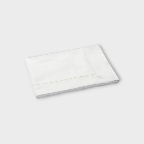 Biancheria da letto SOPRA LENZUOLO in SEA ISLAND PUNTO PARIGI - COUTURE White/Almond EWFPTSH030177