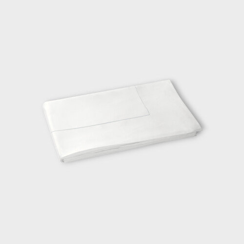 Biancheria da letto Copripiumino Sea Island Punto Parigi - Couture White/Silver Grey E86GDUV990177