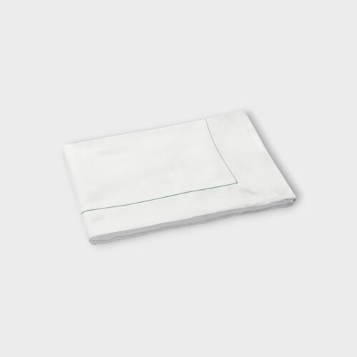 Biancheria da letto Copripiumino Sea Island Punto Parigi - Couture White/Grass Green E86GDUV990152