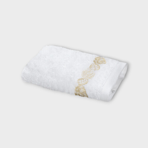 Biancheria bagno FEUILLAGE ASCIUGAMANO MANI White/Ivory EUISHTO510115