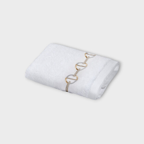 Biancheria bagno CHAINE ASCIUGAMANO DA BAGNO Timothy Corrigan for Dea White/Moka EHCSBHS760180