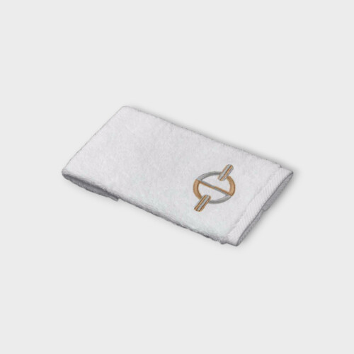 Biancheria bagno CHAINE T. ASCIUGAMANO DA CORTESIA White/Moka EHCSFNG020180