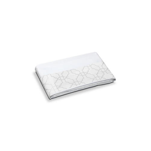 Biancheria da letto CHAINE SOPRA LENZUOLO RASO CON BORDO JACQUARD Timothy Corrigan for Dea White/Moka EWFJTSH0201