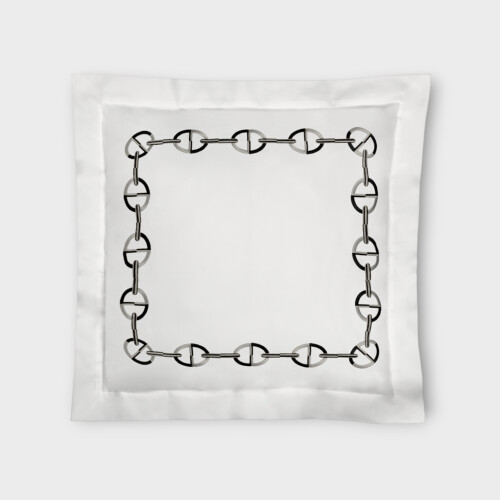 Biancheria da letto Federa Piquet Ricamato Chaine Timothy Corrigan for Dea White/Black EHCTSHP650116