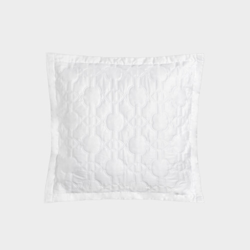 Biancheria da letto Federa Trapuntata in raso Fretwork Timothy Corrigan for Dea White EWFQSHQ6501