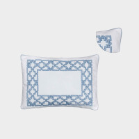 View all Square Lumbar Cotton Panama Cushion – Fretwork by Timothy Corrigan for Dea