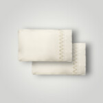 PELAGO PAIR PILLOW CASES EMBROIDERY SATEEN