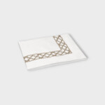 FRETWORK T. Brillantine piquet coverlet Timothy Corrigan for Dea