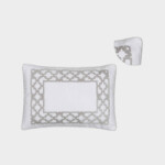 Square Lumbar Cotton Panama Cushion – Fretwork by Timothy Corrigan for Dea