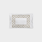 Square Quilted Lumbar Cushion – Fretwork by Timothy Corrigan for Dea