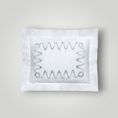 Biancheria da letto PELAGO FEDERA 4 VOLANTS PERCALLE RICAMATO   White/Ice EPO6SHA300118