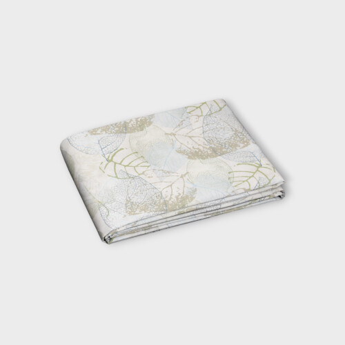 Biancheria da letto FEUILLAGE COPRIPIUMINO (RASO DI COTONE STAMPATO)   White/Sage Green EUIADUV9830