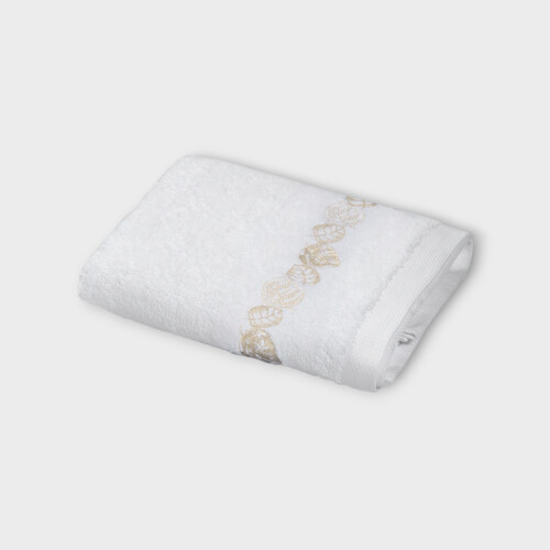 Biancheria bagno FEUILLAGE ASCIUGAMANO DA BAGNO   White/Ivory EUISBHS760115