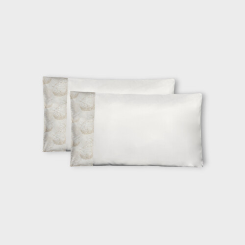 Biancheria da letto FEUILLAGE FEDERA A SACCO 2 PEZZI (RASO DI COTONE) Timothy Corrigan for Dea   White/Ivory EUIIPLC200130