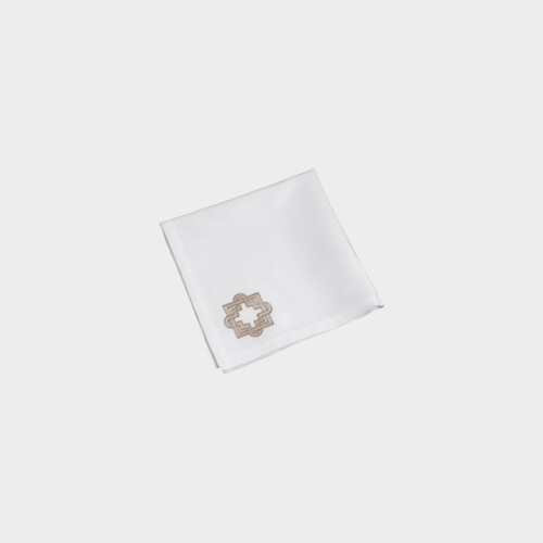 Tavola Tovagliolo Fretwork White/Kaki EWFBNAP560110