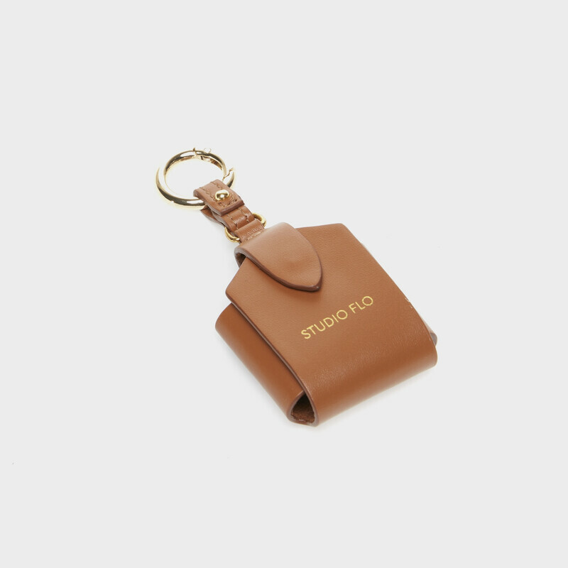 STUDIO FLO Accessori Porta Airpod   Cuoio