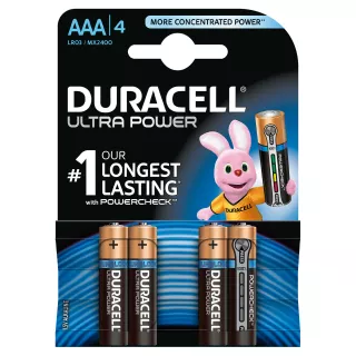 Batterie Ultra Power, mini stilo “AAA” 4 pz
