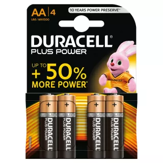 Batterie Plus Power stilo “AA” Alcaline - 1,5V - LR6 / MN1500 - 4 pz