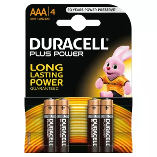 Batterie Plus Power mini stilo “AAA” Alcaline - 1,5V - LR03 / MN2400 - 4 pz