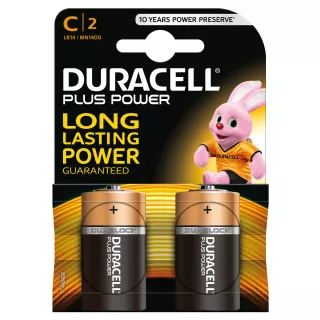 Batterie Plus Power mezza torcia “C” Alcaline - 1,5V - LR14 / MN1400  - 2 pz