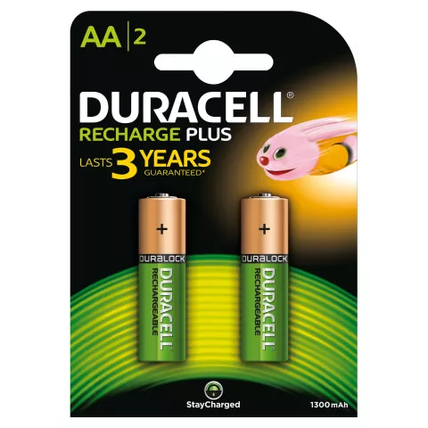 Batterie Recharge Plus, stilo “AA” Alcaline ricaricabili - 1,2V - 1300 mAh - 2 pz
