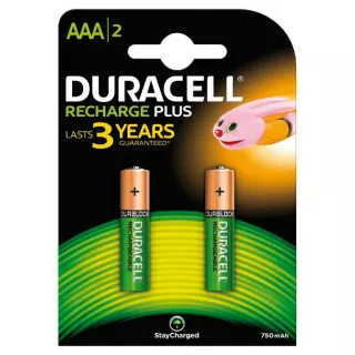 Batterie Recharge Plus, mini stilo “AAA” Alcaline ricaricabili - 1,2V - 750 mAh - 2 pz