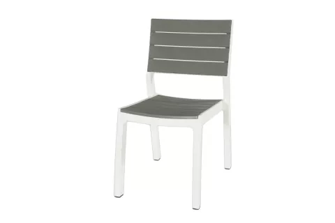 Keter harmony chair sedia da giardino in resina colore grafite e bianco