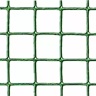Rete quadra metallica plastificata Verde 0,5x5 mt. termosaldata