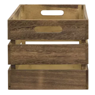 Securit caddy cassetta porta oggetti in legno vintage grande