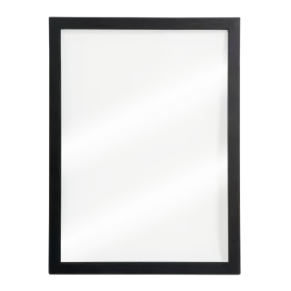 Lavagna da parete trasparente 40x60 cm con cornice nera  + 2 pennarelli a gesso liquido Nero e Bianco