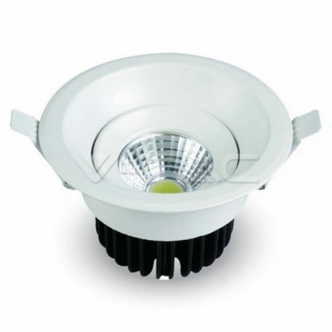 Faretto LED COB da Incasso Rotondo 8W Colore Bianco 6000K