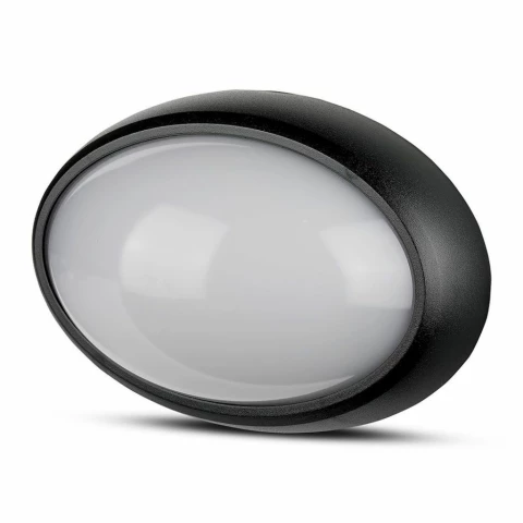 Plafoniera LED Ovale 8W Colore Nero 3000K IP54