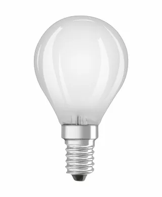 BELLALUX 3 LAMPADINE LED CLASSIC P FORMA SFERA 25W E14 = 250 LUMEN LUCE CALDA TUTTO VETRO SMERIGLIATO CON FILAMENTO