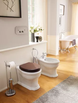 SEDILE PER WC CASTELLANA WHITE SEAT COVER BRONZE - per vasi WC: Art. 5306 - 5308
