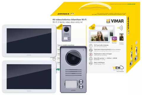 Elvox k40946 kit videocitofono bifamiliare wi-fi 7" touch screen