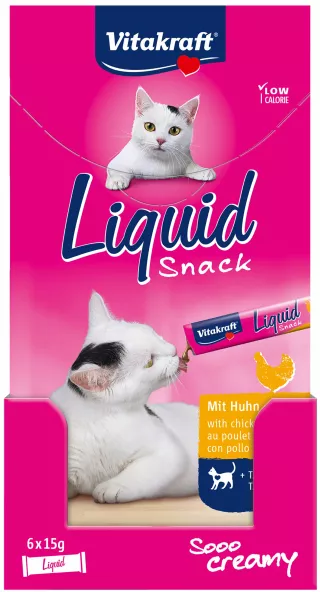 Vitakraft cat liquid-snack con taurina multipack 66 pezzi 990 gr.