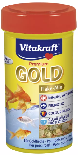 Vitakraft Gold Premium Multipack 12 barattoli cibo pesci rossi 180 gr. 1200 ml