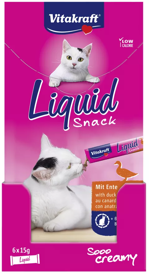Vitakraft Cat liquid anatra e ß-glucani 66 pezzi da 15 gr.