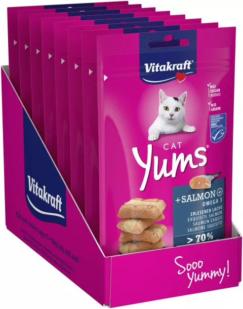 Vitakraft Cat Yums salmone multipack 9 buste da 40 gr.