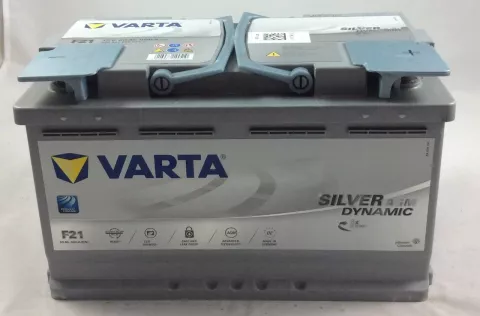 Batteria auto 12v,  Varta Silver Start/Stop, AGM, 80ah, spunto 800 ah.