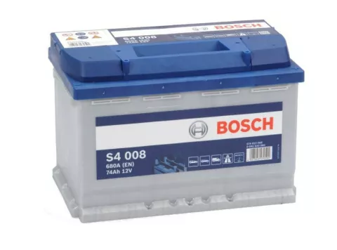 Batteria Auto Bosch 12V S4008 74 Ah, spunto 680 ah