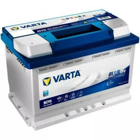 Batteria auto 12 V Varta EFB N70, 70 ah, spunto 760 ah, tecnologia start&stop.