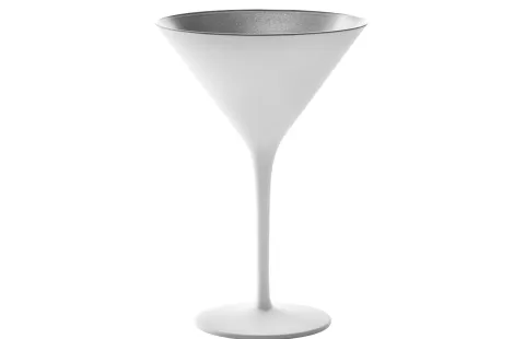 Coppa Stölzle Lausitz Olympic Cocktail Bianco Argento - servizio da 6 - 240 ml / 8 oz